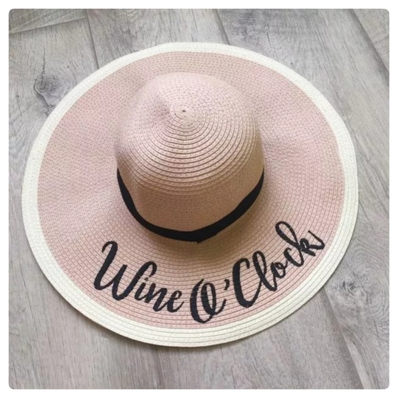 LAST 1 (5🌟 Rated) Blush/Beige Embroidered Sun Hat - Picture 4 of 8